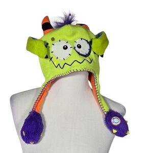 Flipeez Peek-a-boo Monster Knit Hat with Ear Flaps Children's Hat
